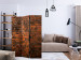 Folding Screen Old Wall (3-piece) - composition with red brick texture 133488 additionalThumb 4