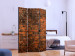Folding Screen Old Wall (3-piece) - composition with red brick texture 133488 additionalThumb 2