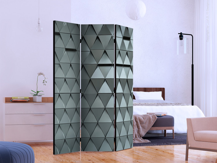 Room Separator Metal Gates - metal texture with triangular geometric figures 133588 additionalImage 2