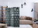 Room Separator Metal Gates - metal texture with triangular geometric figures 133588 additionalThumb 4
