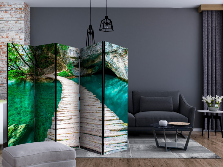 Folding Screen Plitvice Lakes National Park, Croatia II - bridge and clear water 133888 additionalImage 4