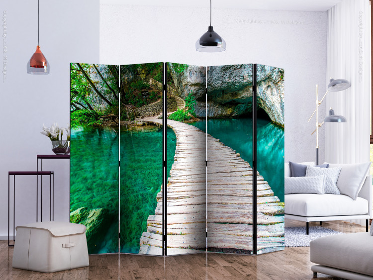 Folding Screen Plitvice Lakes National Park, Croatia II - bridge and clear water 133888 additionalImage 2