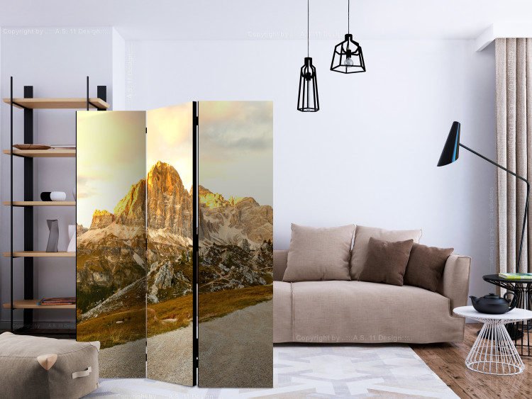 Room Divider Beautiful Dolomites - landscape of valleys with large rocky mountains 134088 additionalImage 4