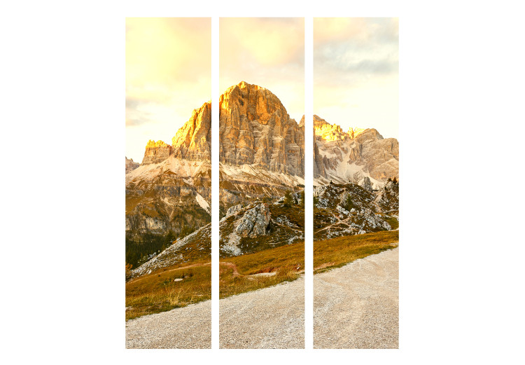 Room Divider Beautiful Dolomites - landscape of valleys with large rocky mountains 134088 additionalImage 3