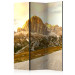 Room Divider Beautiful Dolomites - landscape of valleys with large rocky mountains 134088