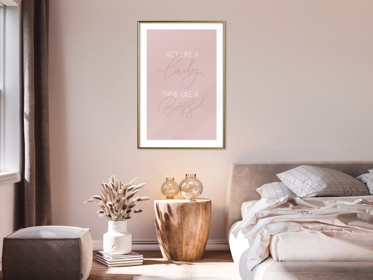 Wall Poster Morning Message - English texts on a pastel background 135588 additionalImage 11