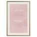 Wall Poster Morning Message - English texts on a pastel background 135588 additionalThumb 7