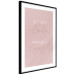 Wall Poster Morning Message - English texts on a pastel background 135588 additionalThumb 26