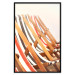 Wall Poster Sunny Bathing - summer composition with colorful beach loungers 135888 additionalThumb 18