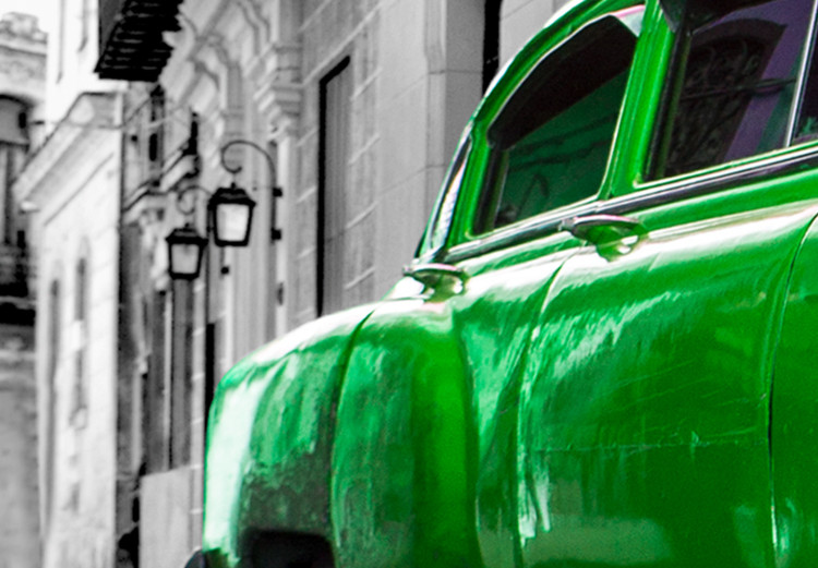 Large canvas print Cuban Classic Car (Green) II [Large Format] 137588 additionalImage 4