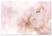 Canvas Art Print Misty Flowers (1-piece) Wide - foliage in a pink motif 137888