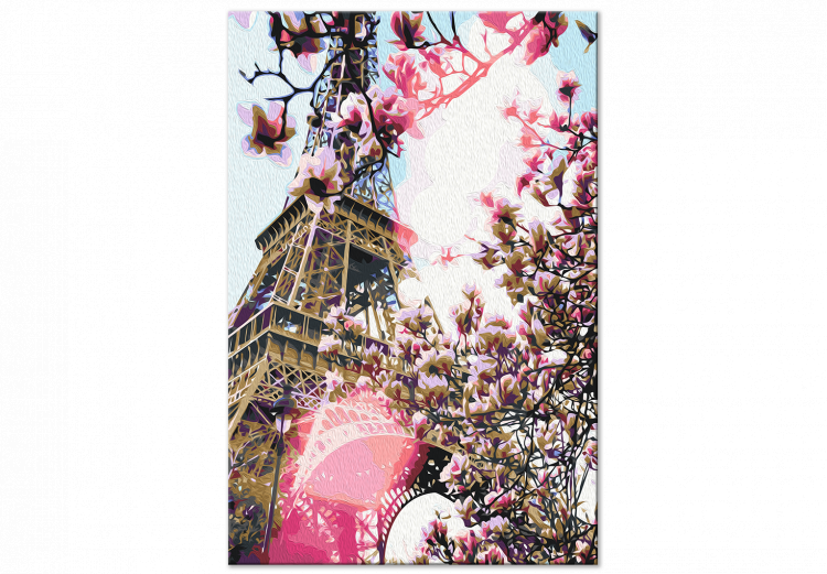 Paint by Number Kit Eiffel Tower and Magnolia Tree 138488 additionalImage 4