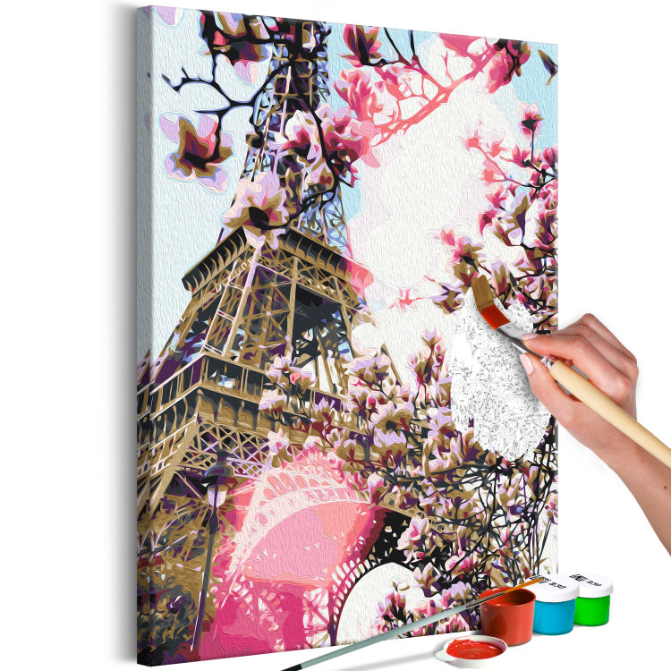 Paint by Number Kit Eiffel Tower and Magnolia Tree 138488 additionalImage 6