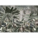 Wall Mural Animals in the jungle - exotic birds among a floral landscape 138588 additionalThumb 1