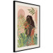 Wall Poster Woman in Green - black woman among plants on an abstract background 138888 additionalThumb 7