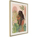 Wall Poster Woman in Green - black woman among plants on an abstract background 138888 additionalThumb 10