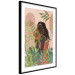 Wall Poster Woman in Green - black woman among plants on an abstract background 138888 additionalThumb 8