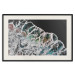 Wall Poster Water Abstraction - Foaming Color Wave on a Black Shore Background 145188 additionalThumb 26
