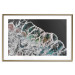 Wall Poster Water Abstraction - Foaming Color Wave on a Black Shore Background 145188 additionalThumb 25