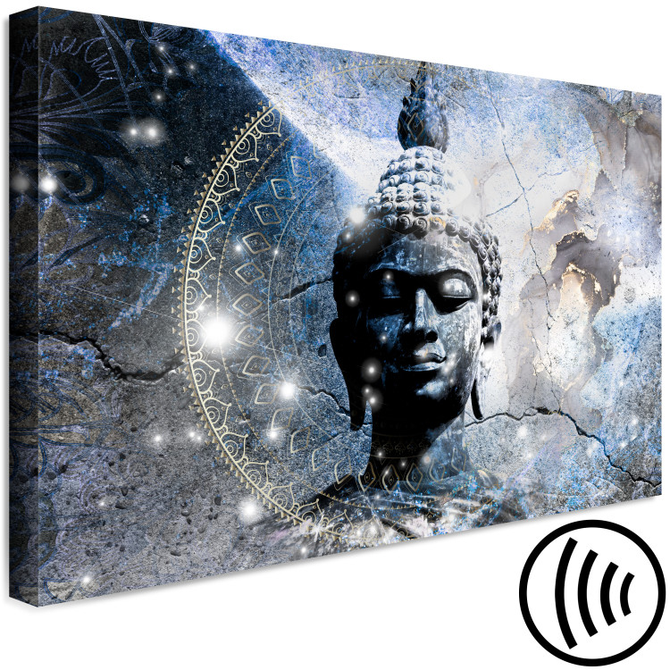 Canvas Enlightened Buddha - Statue in a Blue Tone with a Mandala 146488 additionalImage 6
