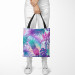 Shopping Bag Piña colada - neon graphic pattern with tropical flora 147488 additionalThumb 2