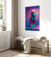 Canvas Art Print AI Dog Poodle - Fluffy Animal in a Fashionable Colorful Outfit - Vertical 150188 additionalThumb 10