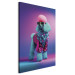 Canvas Art Print AI Dog Poodle - Fluffy Animal in a Fashionable Colorful Outfit - Vertical 150188 additionalThumb 2