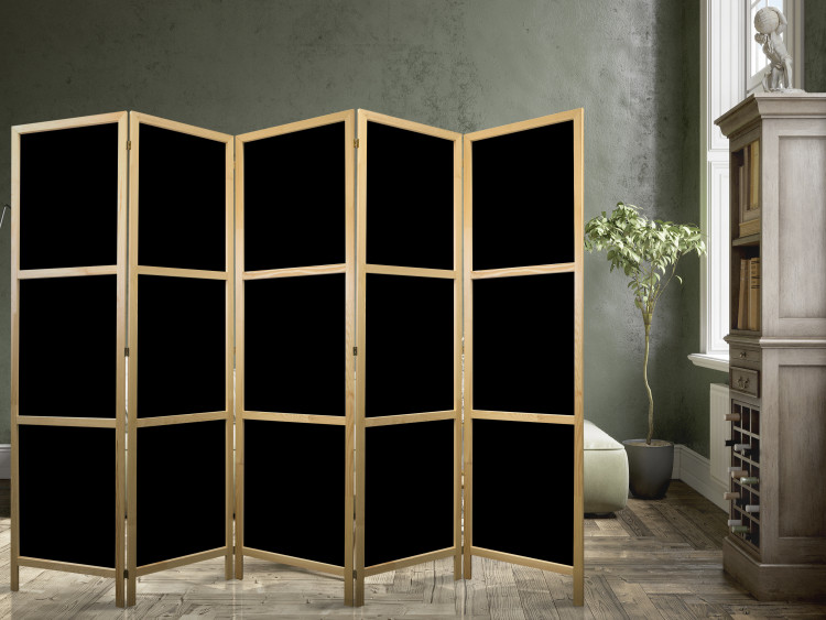 Folding Screen Solid Black II [Room Dividers] 150788 additionalImage 6