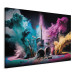 Large canvas print Rock Concert - Exploding Instruments on Stage in Colored Dust [Large Format] 150888 additionalThumb 2