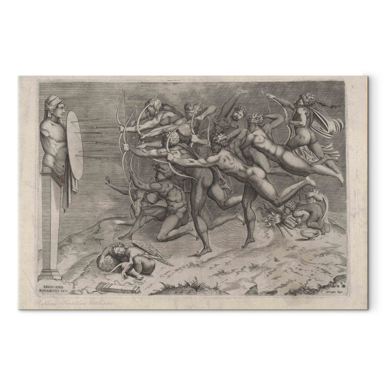 Reproduction Painting Naked Archers Shooting at a Target 151988