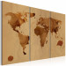 Canvas Art Print The World painted with coffee - triptych 55388 additionalThumb 2