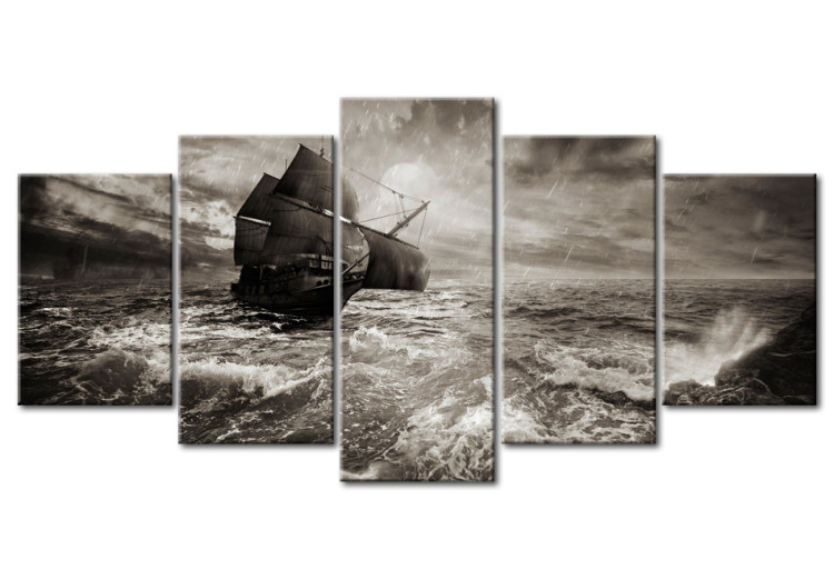 Canvas Art Print Ship in a storm 58688