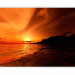 Photo Wallpaper Orange Bay - Seascape with a Hill at Sunset 60488 additionalThumb 1
