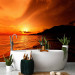 Photo Wallpaper Orange Bay - Seascape with a Hill at Sunset 60488 additionalThumb 8