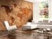 Wall Mural Paper Journeys - World Map on Background with Texture of Old Paper 64788