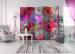 Room Divider Screen Painted Poppies II - colorful poppy flowers in a watercolor-style meadow 95288 additionalThumb 2