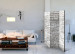 Room Divider White Enchantment - architectural texture of white stone brick 95988 additionalThumb 4