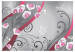 Wall Mural Pink accent - orchids in a composition with ornaments on a grey background 97188 additionalThumb 1