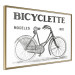 Poster Old bicycle - black and white composition with a date and English texts 115098 additionalThumb 14