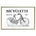 Poster Old bicycle - black and white composition with a date and English texts 115098 additionalThumb 14
