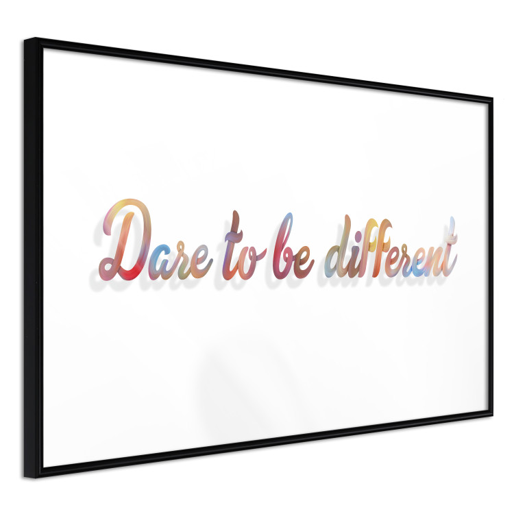 Wall Poster Dare to be different - colorful English texts on a white background 115298 additionalImage 11