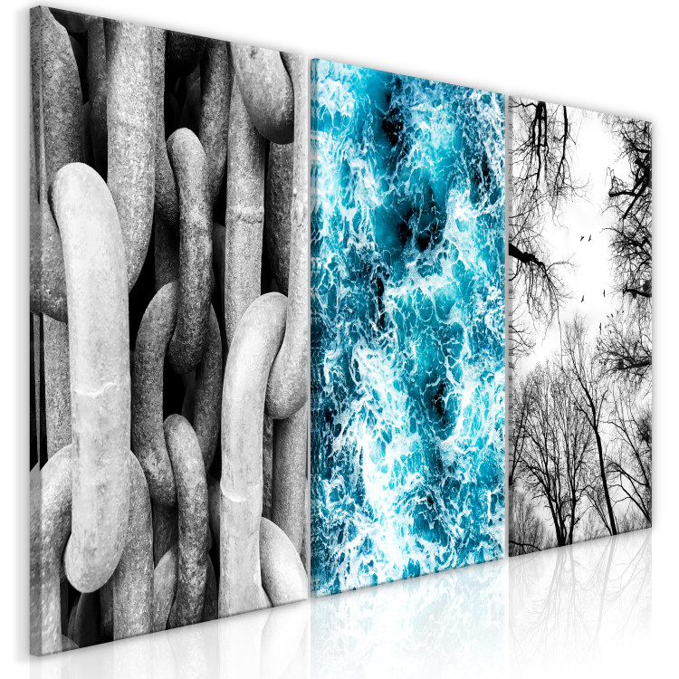 Canvas Print Restless sea - frames captured during a walk by the sea 117098 additionalImage 2