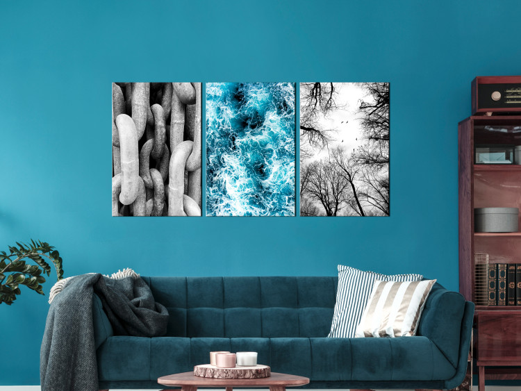 Canvas Print Restless sea - frames captured during a walk by the sea 117098 additionalImage 3