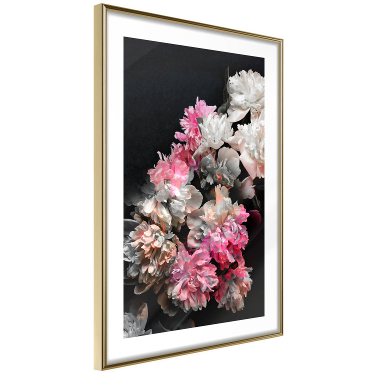 Poster Bouquet in Darkness - composition of colorful flowers on a background of deep black 117898 additionalImage 6