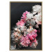 Poster Bouquet in Darkness - composition of colorful flowers on a background of deep black 117898 additionalThumb 20