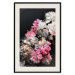 Poster Bouquet in Darkness - composition of colorful flowers on a background of deep black 117898 additionalThumb 18