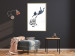 Poster Shopping Frenzy - black and white mural with a character and shopping cart in Banksy style 118698 additionalThumb 5
