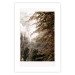 Poster Sepia Park - autumn landscape with a view of dense trees 119198 additionalThumb 19