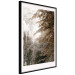 Poster Sepia Park - autumn landscape with a view of dense trees 119198 additionalThumb 3