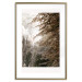 Poster Sepia Park - autumn landscape with a view of dense trees 119198 additionalThumb 14